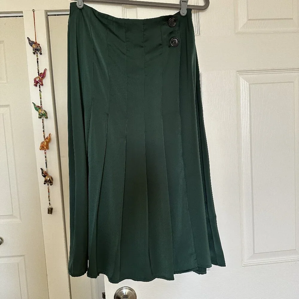 NWT Banana Republic Crepe Pintuck Midi Skirt - Size 4 - Picture 5 of 5